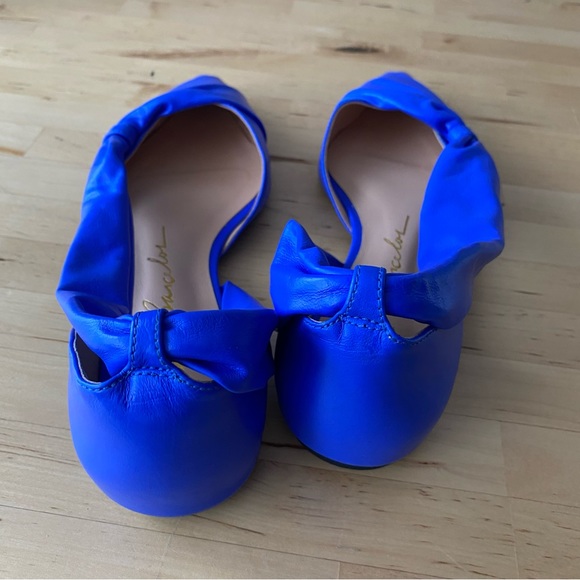 Royal Blue leather flats size 6.5 - Picture 4 of 6